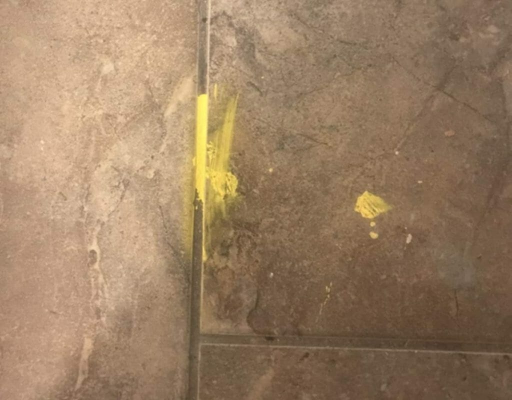 How to remove paint stains from tile flooring WD40 GULF